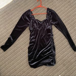 Velvet mini dress